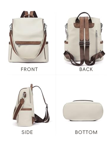 Image of CLUCI Womens Backpack Purse PU Leather Anti-theft Fashion Designer Travel Bag Ladies Shoulder Bags | Purse