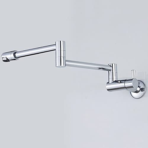 Grifo de baño en latón cromado con caño plegable de diseño moderno 2