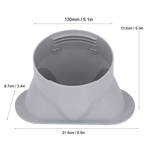 TOPINCN 5 Inch Portable Air Conditioner Exhaust Hose Coupler, Air Conditioner Window Adapter Air Conditioning Part Supports CW and CCW Threads Air Conditioner Hose Connector - Image 3