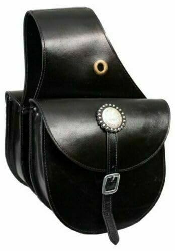 Western Horse Leather Saddle Bag Heavy Duty Traditional Trail Ride | Saddle Bag | Horse Saddle Bag | Western Saddle Bag | Leather Saddle Bags for Horses (Color-24)
