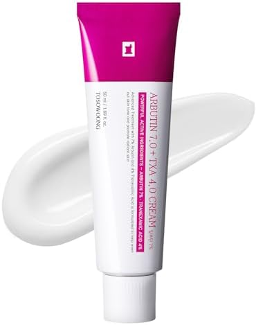 TOSOWOONG Arbutin 7% + Tranexamic Acid 4% Cream, 70,000ppm Arbuti...