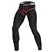 Seringlings Sous-vêtement thermique pour homme - Pantalon de compression pour l'hiver - Pantalon de ski - Pantalon de fitness, Noir , L