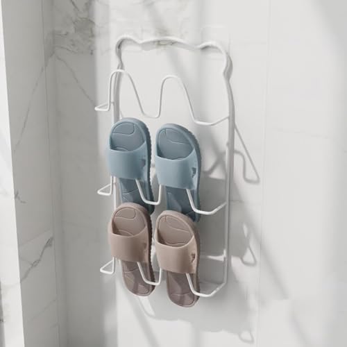 スリッパラック 壁掛け スリム 金属製 スリッパラック 引っ掛け式 おしゃれ スリッパ立て 玄関 浴室 室内 ホテル 靴 収納 省スペース 2/3/4段 スリッパ ラック スリッパ収納 便利 収納 吸盤 粘着 防水 スリッパラック 壁掛け 玄関ドア 浴室用