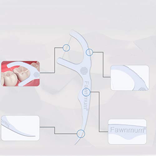 EXCEART 200 Pcs Fio Dental Varas Frescas Limpa Fio Pega Sedoso Conforto Fio Dental para Remover a Pl