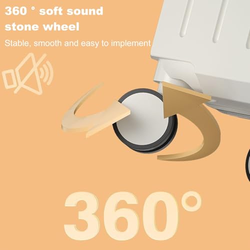 20 Inch Hardside Spinner Wheel Luggage,with USB Interface Cup Holder Hanging Hook and Built-in Lock,Silent Carry on Suitcase White 20Inch4