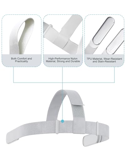 Image of Head Strap for Meta Quest 2 /0culus Quest 2 Vr Headset Accessories | Original Replacement HeadStrap, Lightweight &Well-Balanced, Combining Comfort & Durability, Exceptional Strength &Sturdiness