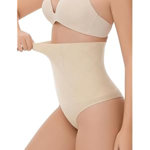 Thong Shapewear for Women Tummy Control High Waisted Body Shaper Underwear Seamless Shaping Panties