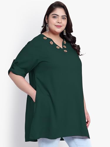 Image of Indietoga Women's Plus Size Casual Longline Tunic Tops (2XL to 7XL)