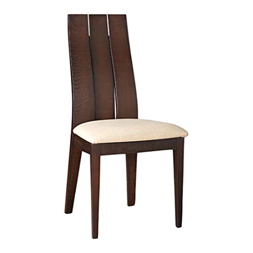 Image of HomeTown Carlton Solid Wood Dining Chair Set of Two in Burn Beech Colour