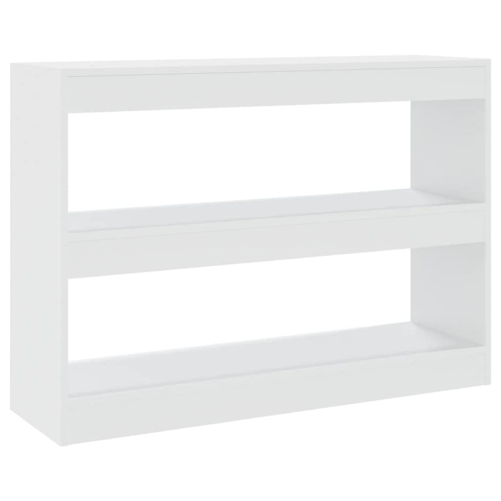 Mensola decorativa per soggiorno, libreria, libreria, divisorio, bianco, 100 x 30 x 72 cm, per libri, soggiorno, studio, ufficio