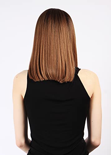 Perruque lace miel mi-longue cheveux japonais pour masquer la repousse facilement - 3