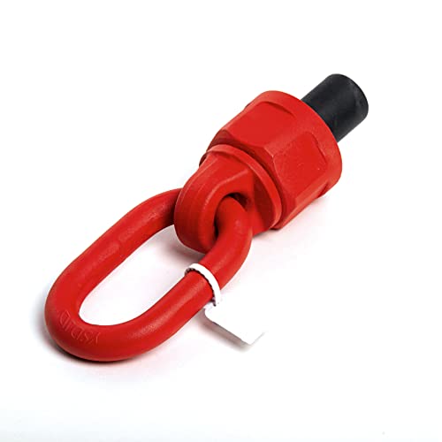 Image of M20 x 38.1 3.15ton-6.3ton G80 Swivel Eye Bolt Alloy Steel Material 360 Rotation Hoist Ring Heavy Duty Large Carrying Capacity Eye Bolt Tensile Strength ob is 1080MPa