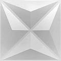 3Drop 3D Drop Ceiling and Wall Tiles – Ultra-Thin 2x2 Lay-in PVC in Matte White for use in Any 24” x 24” Ceiling Grid System (10-Pack, 3DTC24)