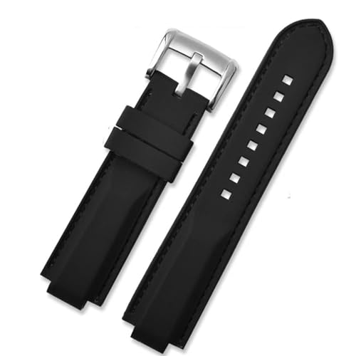 Bracelet Tudor Pelagos silicone haut de gamme - Caoutchouc noir élégant 22mm