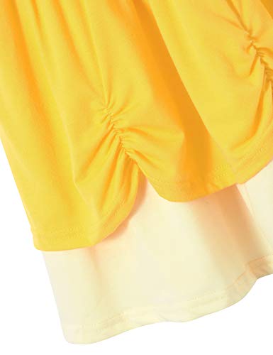 Cotton Baby Girl Clothes Summer Little Princess Toddler Kids Party Tutu Dresses (C4 Size 6 7) #TOP5