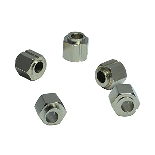 Lysee 3D Printer Parts & Accessories - 1x 8mm Lead Screw Rod Z Axis Linear Rail Bar Shaft 250mm Golden & 5Pcs 5mm Screw Nut Bore Eccentric Spacers - (Color: As Shown)