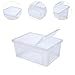 predolo Reptile Habitat Container for Breeding Silkworms and Frogs, White
