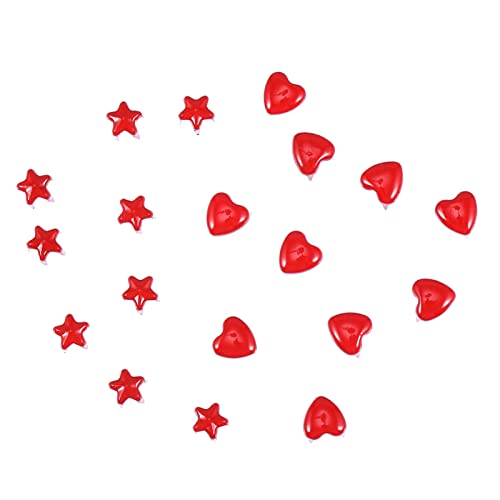 Milisten Rhinestone Purse Rhinestone Decor 200Pcs Heart And Star Rivets Studs Leather Rivets Studs Metal Rivet Claw Rivet For Leather Craft Clothing Bags, Red Rhinestone Purse Tote Purse #TOP28