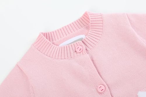 Baby and Girls Easter Bunny Knit Sweater Cardigan4