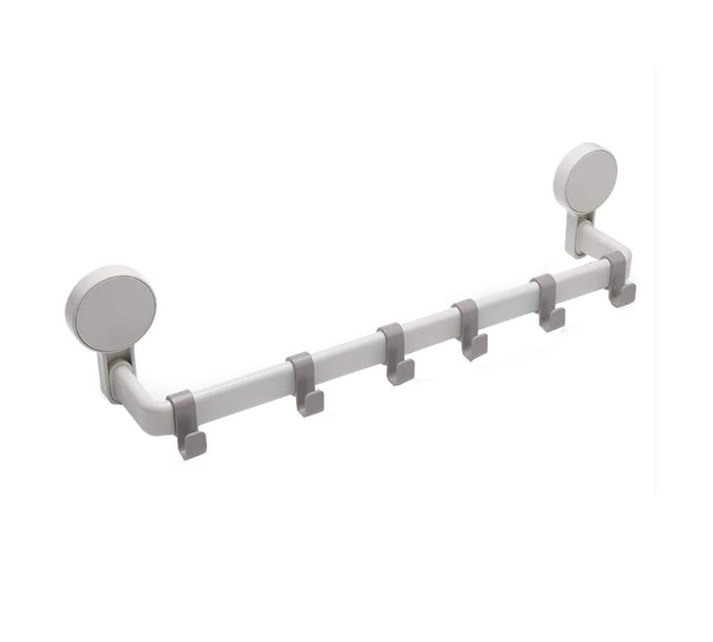 Porte-serviettes ventouse 70cm pour suspendre sans percer ni abîmer le carrelage