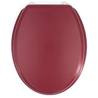 Gelco Design Dolce Copri WC, Legno Stampo, Bleu Marine, 44 x 37,5 x 5,5 cm