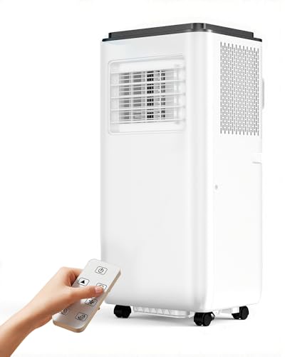 Image of 10,000 BTU Portable Air Conditioners for Rooms Up To 450 Sq.Ft. Portable AC, Dehumidifier, 24H Timer, Sleep Mode & Water level indication, Remote Control & Window Kit