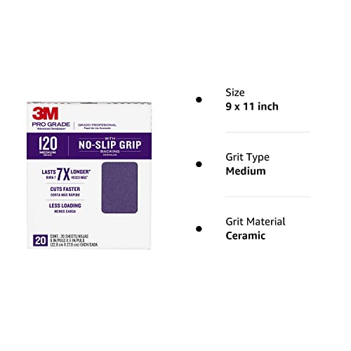 3M 26120Cp-P-G 9" X 11" 120 Grit Professional Grade Sandpaper #TOP1