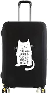 White Picture Printed Design Travel Trolley Case Cover Protector Washable Suitcase Cover Luggage Storage Covers for 18-28 Inch Luggage Cover (S (18-21 inch Luggage), Be Cool)