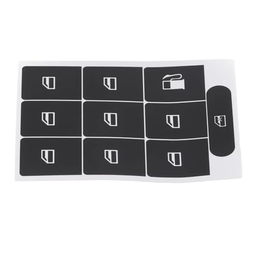 Pegatinas para Golf MK5 kit reparación de botones elevalunas de coche negro 2