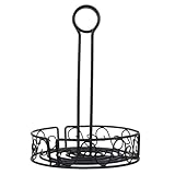 KICHOUSE Gewürzkorb aus Eisendraht mit Griff Stabiles Gewürzregal für Gewürzflaschen Platzsparender Küchen Organizer für Gewürzaufbewahrung