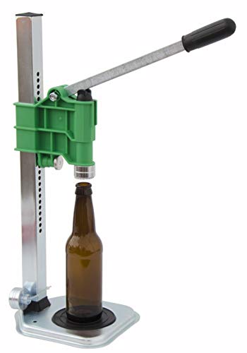 North Mountain Supply Spring Loaded Bench Bottle Capper - Green