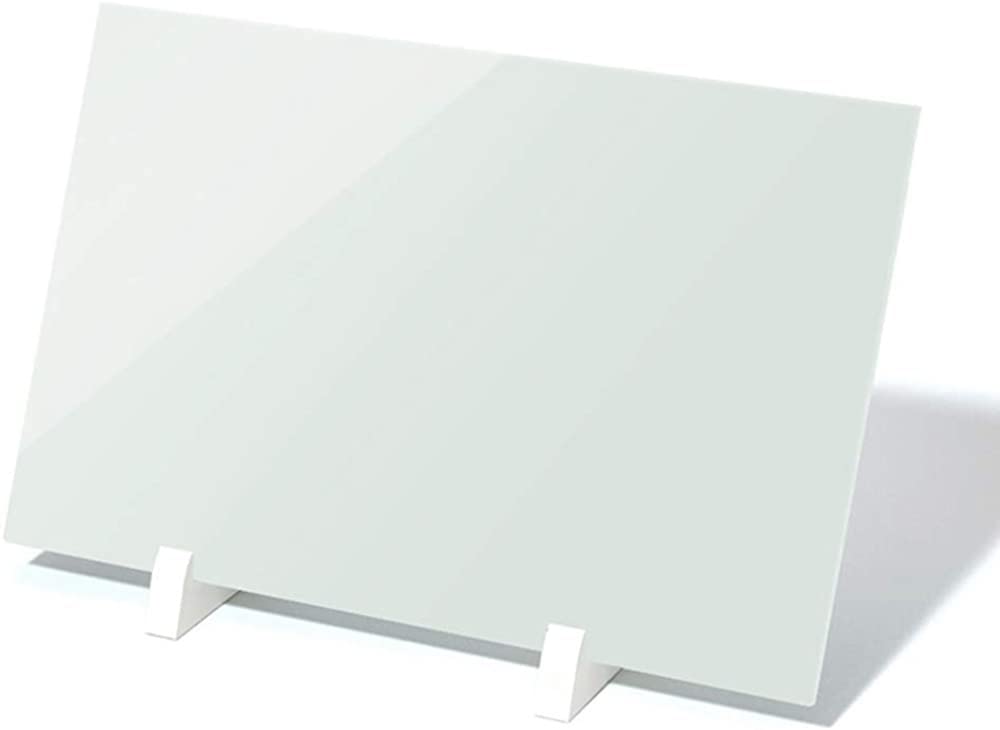 Magnetische Glaswhiteboard, tragbare doppelseitige White Board-Staffelei-Desktop-Magnetglas-Mini-Memo-Board auf dem Stand, färbenbeständige gehärtete Glaswhiteboard Tragbares Whiteboard