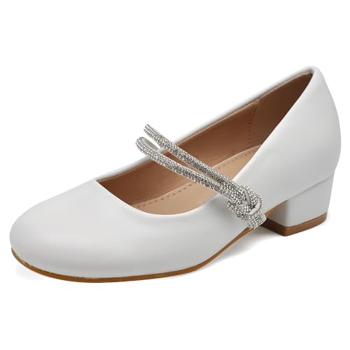Chaussures ballerines fille IF W7008 paillettes arc strass pierres cérémonie