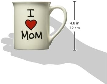 Our Name is Mud “I Heart Mom” Stoneware Mug, 16 oz. - Image 3