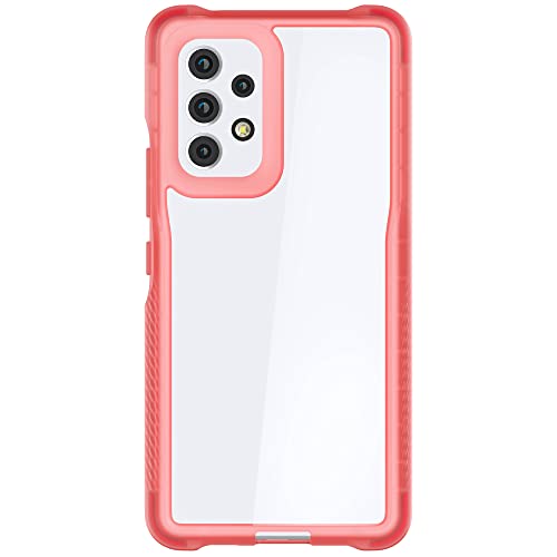 Image of Ghostek COVERT Clear Pink Samsung Galaxy A53 5G Case for Women Premium Protective Cover Screen and Camera Lens Protection Heavy Duty Shockproof Bumper Designed for 2022 Samsung A53 5G (6.5inch) (Pink)