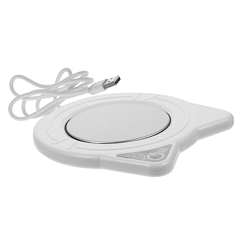 BRIGHTFUFU Mug Warmer USB 55°c Thermostatic Cup Mat Water Cup Warmer Electric Heating Coaster Perfect for Office