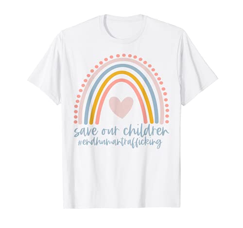 Regalo di consapevolezza della tratta di esseri umani di Save Our Children End Maglietta