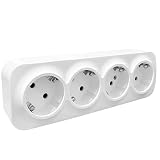 cuadruple en ingles 🔌 Versión de 4 tomas – máxima funcionalidad: Esta variante incluye 4 tomas de corriente, ideal para conectar varios dispositivos al mismo tiempo desde un solo punto, perfecta para zonas con mayor demanda eléctrica.