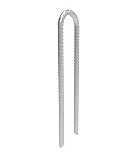 MySit 4 Pack Trampoline Stakes High Wind Stakes 16 Inch Heavy Duty U Shaped Galvanized Metal Steel Ground Anchors for Camping Tents, Swing Sets, Fixing Water Pipes - Thumbnail 2