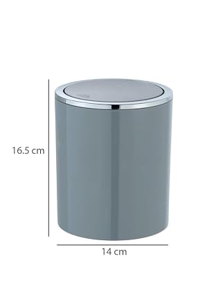 Gri, Çöp Kovası 2 Litre - İnca Model
