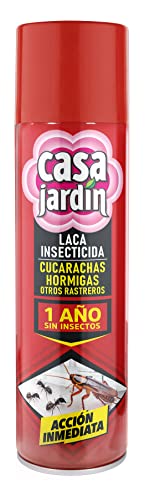 CASA JARDIN | Aerosol Insecticida | Spray con Acción Inmediata y Efecto Duradero | Cucarachas, Hormigas y Otros Rastreros | Hogar Libre de Insectos | 1 Año Sin Insectos | 400 ml