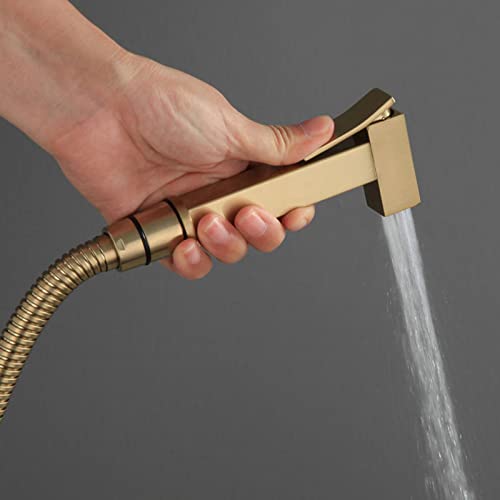 Douchette de toilettes en laiton or brossé chic et durable