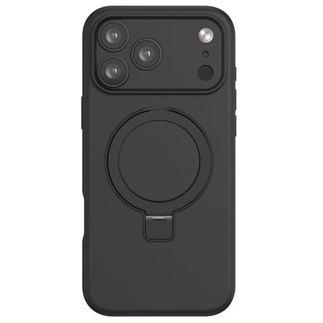 Coque iPhone 17 silicone noir épais pour éviter les rayures