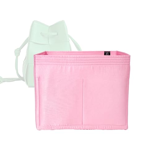 Zoomoni Silky Purse Organizer for Bottega Veneta Cassette Bucket Mini (Handmade/4 Color Options) [Silky Satin, Silk Liner, Insert, Shaper]