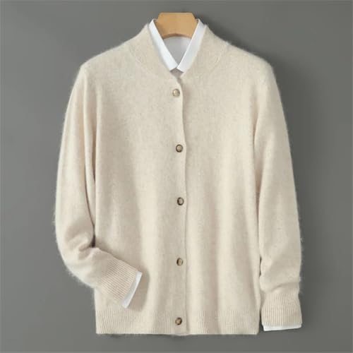 Men Autumn and Winter Casual Business Stand Collar Long Sleeve Buttons Down Knit Cardigan Sweater Top2