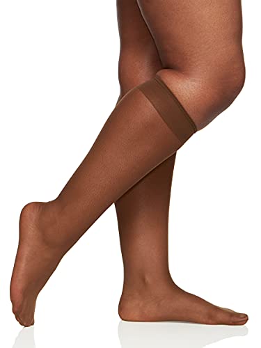 Image of Berkshire Women's Plus-Size Queen All Day Knee High Sandalfoot Pantyhose