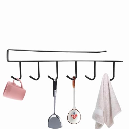 Cup Holder Hanger Under Cabinet, Mug Hooks Under Cabinet Mug Hangers Under Shelf Mug Holder Under Cabinet Cup Hooks for Hanging Under Shelf Hooks Coffee Cup Holder Mug Organizer for Kitchen Cabinets