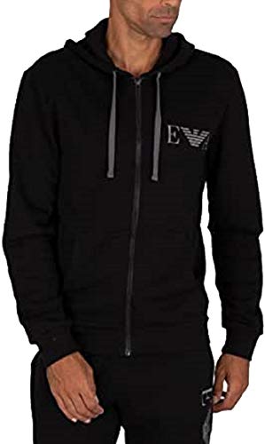 Emporio Armani Uomo Felpa con Cappuccio e Zip