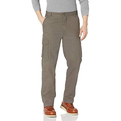 Smith's Workwear Men's Fleece Lined Cargo Canvas Pant Cover
