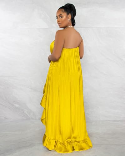 Womens Sexy Summer Dresses Halter Neck Plus Size Long Maxi Dress Casual Floral Beach Sun Dresses with Pockets3